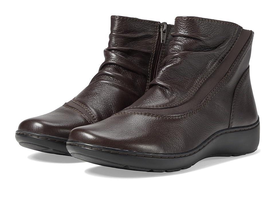 Clarks Cora Derby (Dark Leather) Women's Boots Product Image