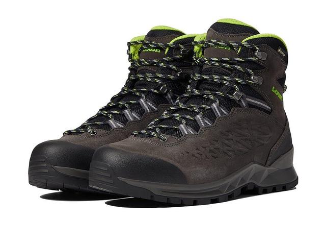 Lowa Explorer II GTX Mid (Anthracite/Lime) Men's Shoes Product Image