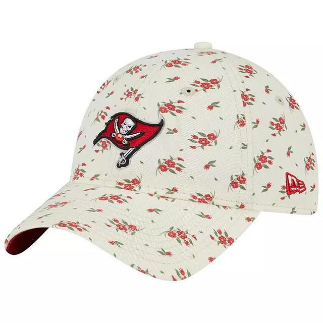 Mens New Era Cream Tampa Bay Buccaneers Bloom 9TWENTY Adjustable Hat Product Image