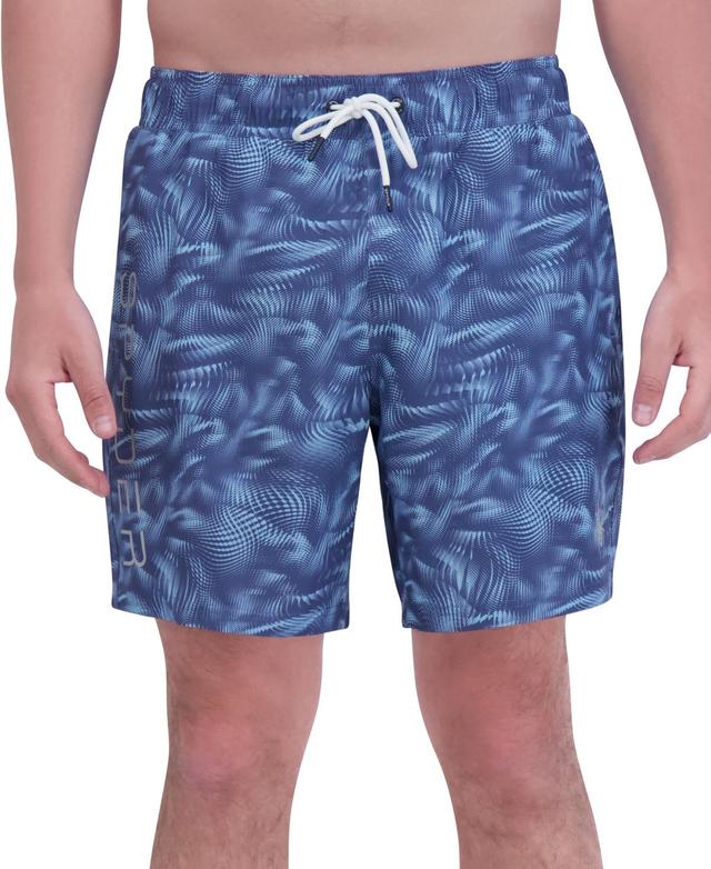 Spyder Mens Abstract Liquid Print Performance 7 Volley Shorts Product Image