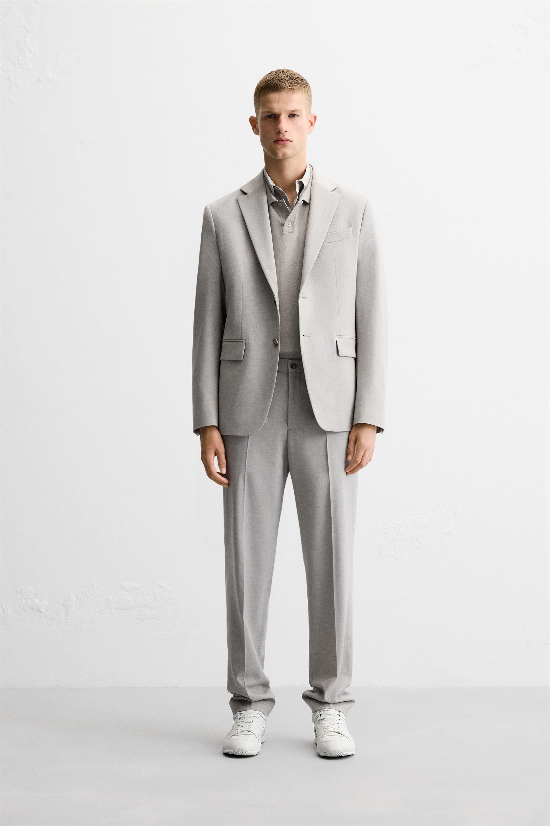 TEXTURED SUIT PANTS Product Image