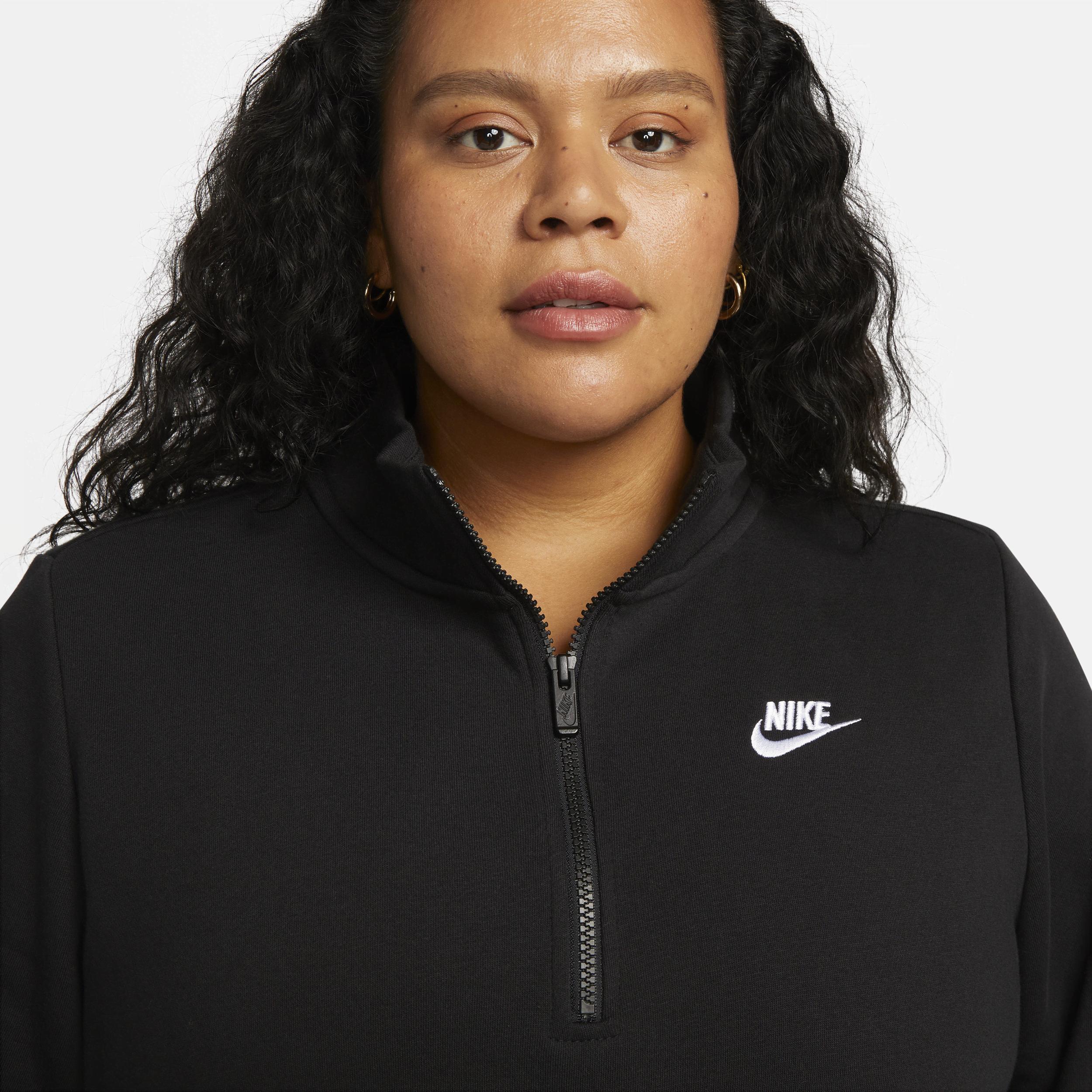 Women's Nike Sportswear Club Fleece 1/2-Zip Sweatshirt (Plus Size) Product Image