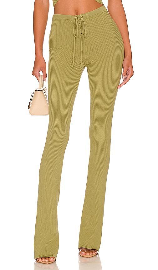 Camila Coelho Artemis Lace Up Knit Pant Size L, M, XS. Product Image