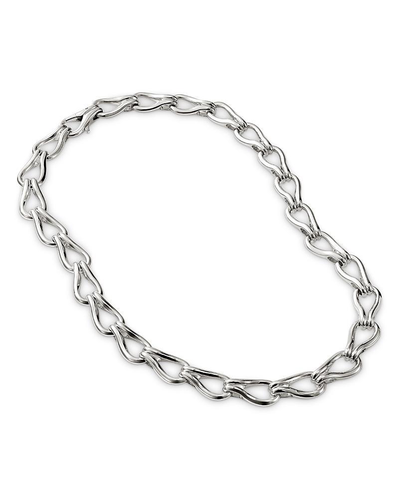 Womens Surf Sterling Silver Chain Necklace Product Image