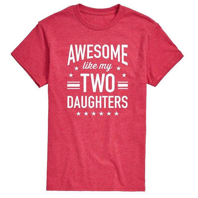 Mens Awesome Like My Two Daughters Graphic Tee Product Image