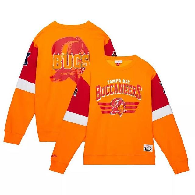 Mens Mitchell & Ness Tampa Bay Buccaneers Gridiron Classics Allover 3.0 Pullover Sweatshirt Product Image