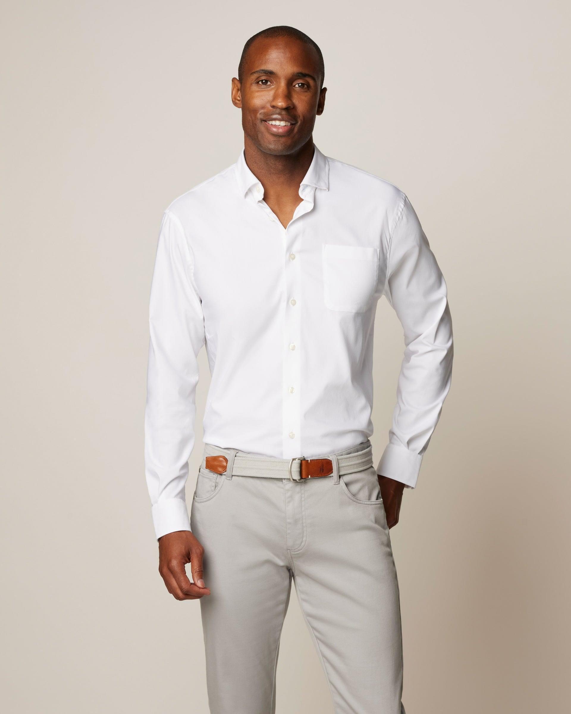 Tradd Performance Button Up Shirt Male Product Image