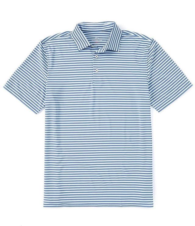 Southern Tide Performance Stretch Driver Carova Stripe Short Sleeve Polo Shirt Product Image