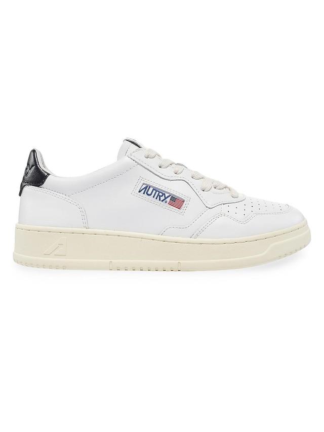 Womens Medalist Bicolor Leather Low-Top Sneakers Product Image