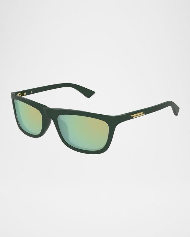 Mens BV1328SM Acetate Rectangle Sunglasses Product Image