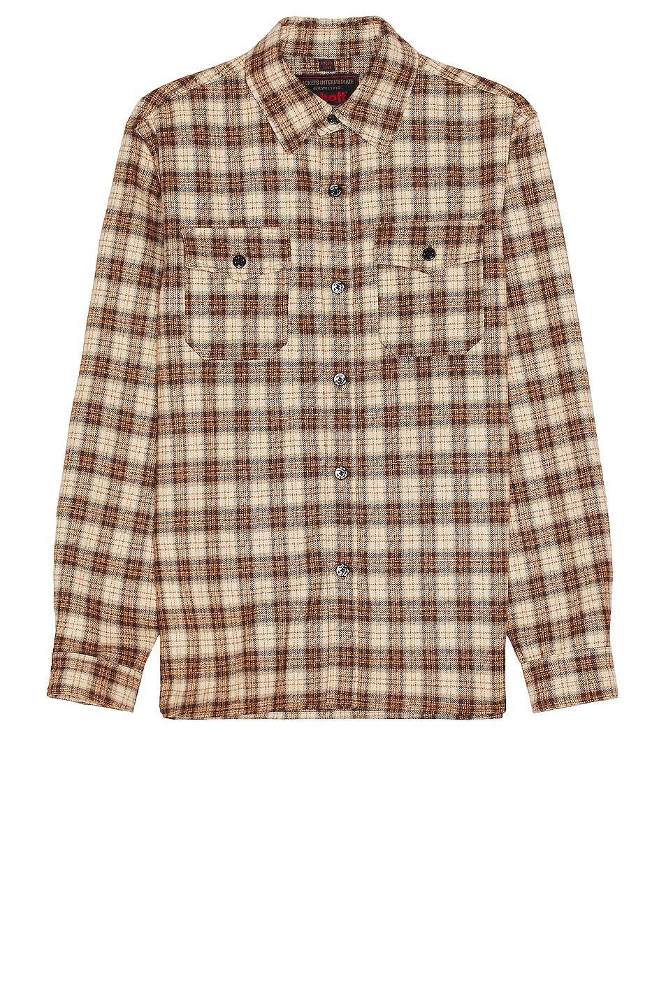 Schott Nyc Plaid Cpo Shirt Size L, M. Product Image