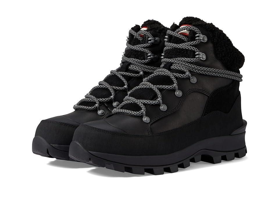 Hunter Explorer Leather Boot (Black) Women's Rain Boots Product Image