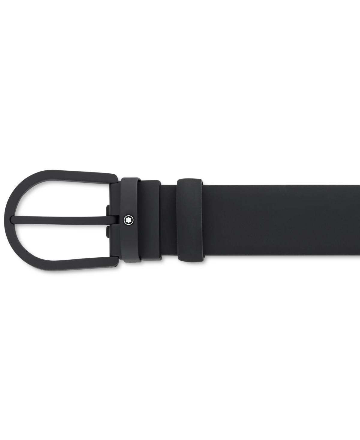 Montblanc Horseshoe Buckle Calfskin Leather Belt Product Image