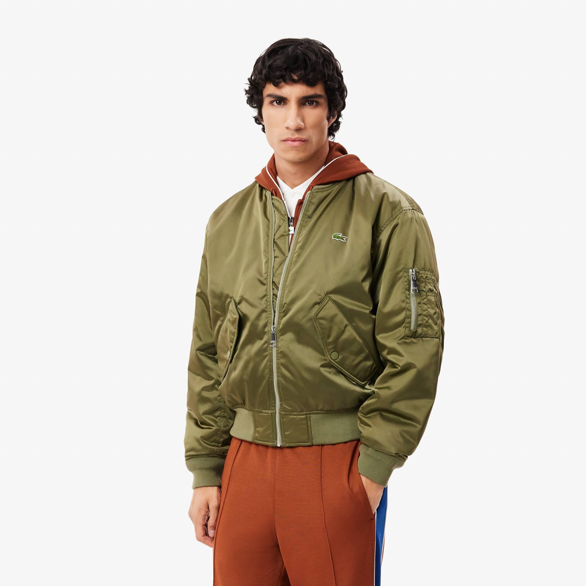 Water-Repellent Padded Bomber Jacket Product Image