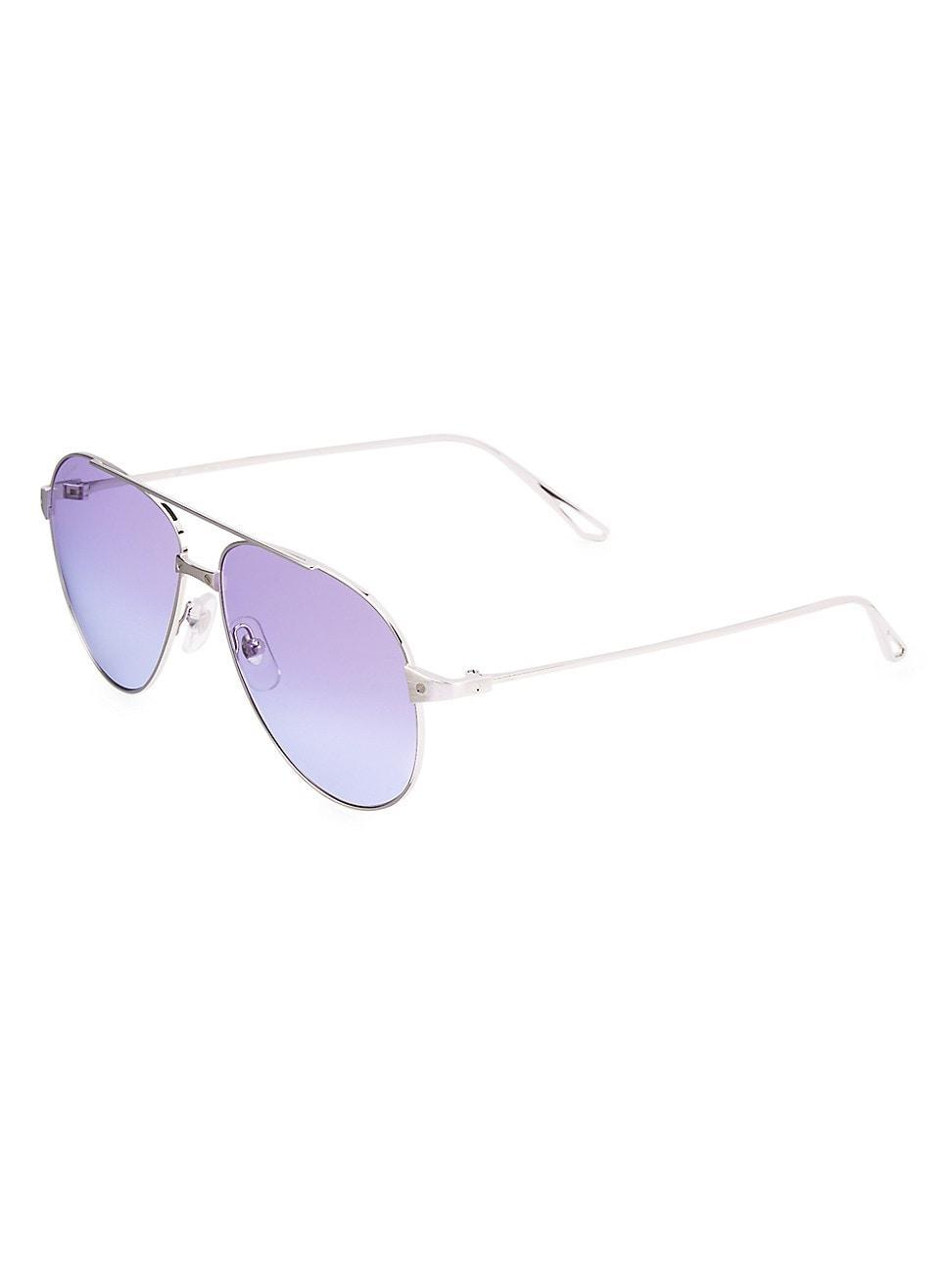 Womens Santos De Cartier 59MM Pilot Sunglasses Product Image