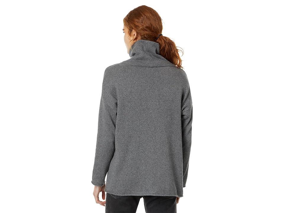 Eileen Fisher Turtle Neck Tunic (Ash) Women's Sweater Product Image