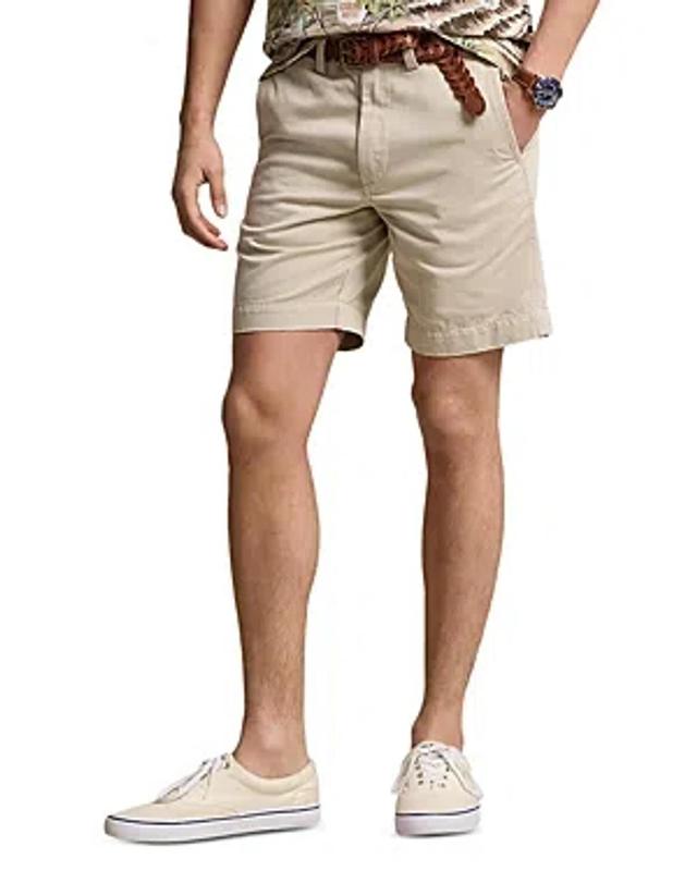 Cotton Straight Fit 8 Chino Shorts In Classic Stone Product Image