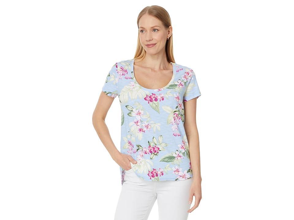 Tommy Bahama Ashby Isles Orchid Dreams S/S (Lt Sky) Women's Clothing Product Image