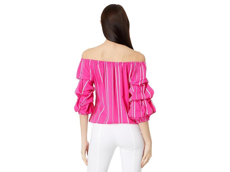 Vince Camuto Off the Shoulder Stripe Blouse Product Image