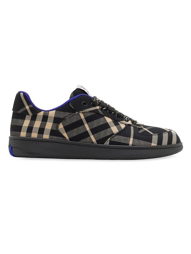 Womens Check Terrace Cotton-Blend Sneakers Product Image