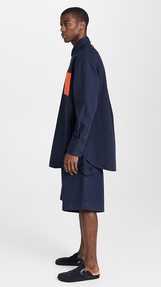 JW Anderson Oversized Contrast Pocket Shirt | Shopbop Product Image