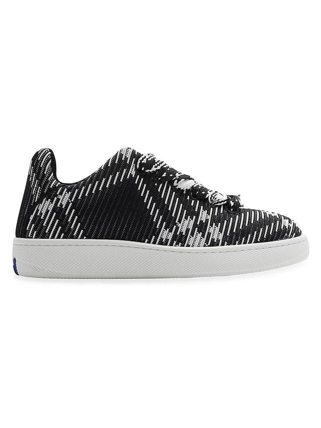 Womens Check Knit Box Sneakers Product Image