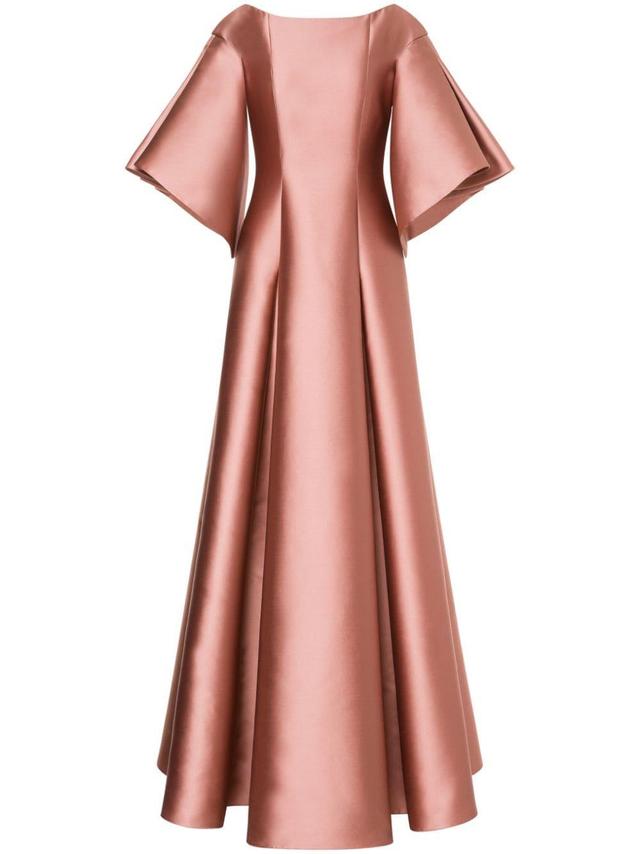 pleated full-skirt gown Product Image