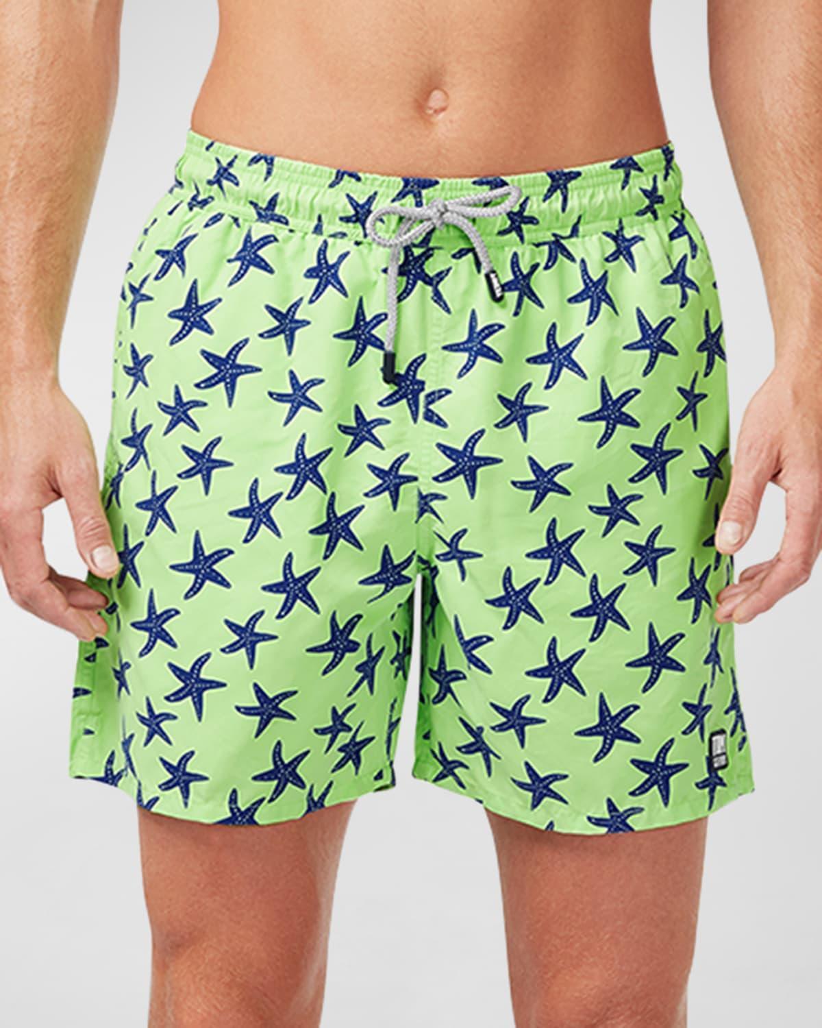 Mens Starfish-Print Swim Shorts Product Image