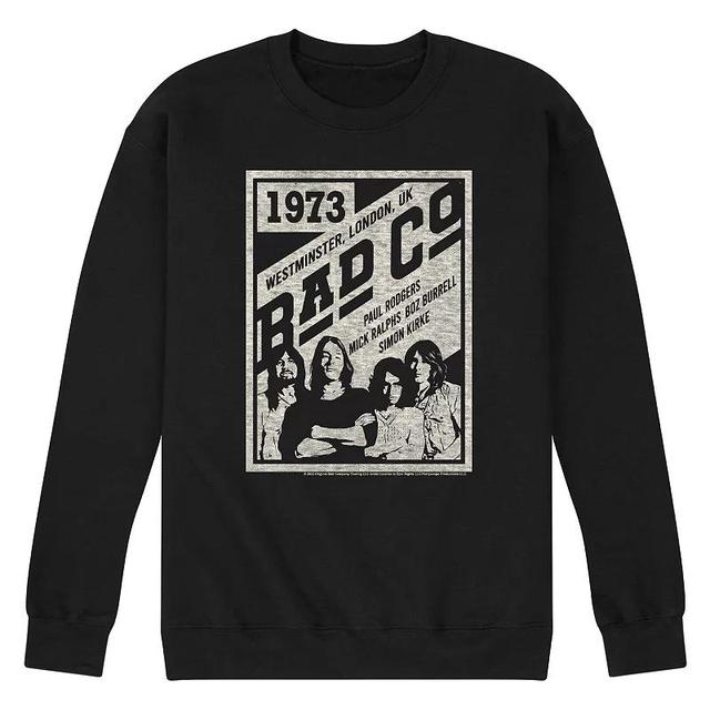 Mens Bad Company Poster Sweatshirt Black Product Image