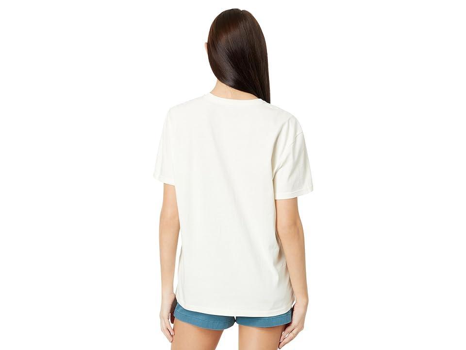 Vineyard Vines Reverse Printed Waves Ss T (Marshmallow) Women's Clothing Product Image