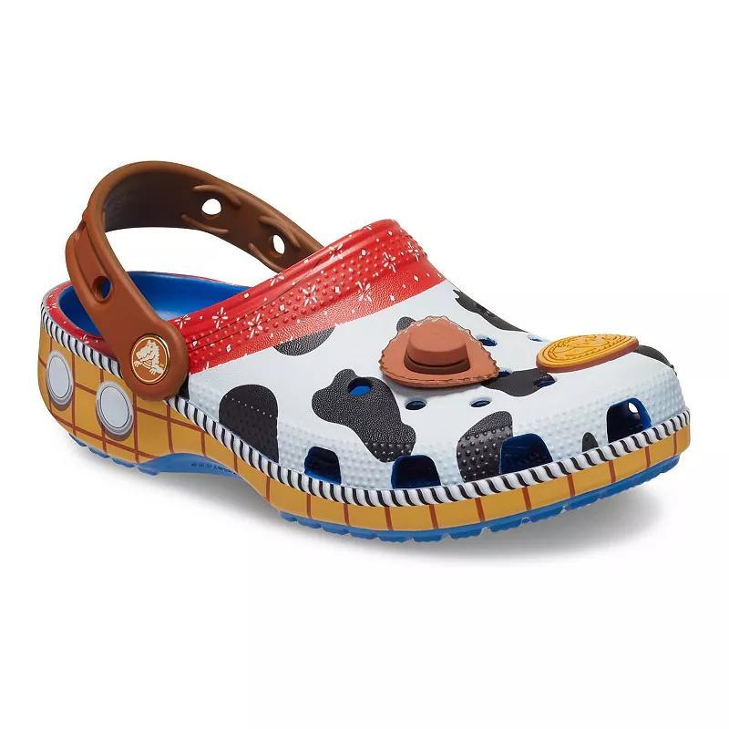 Crocs Boys Crocs Toy Story Woody Classic Clogs - Boys Grade School Shoes White/Black/Brown Product Image