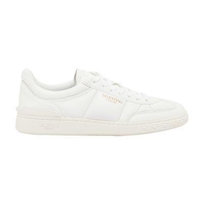 Upvillage Quilted Leather Sneakers In White Product Image