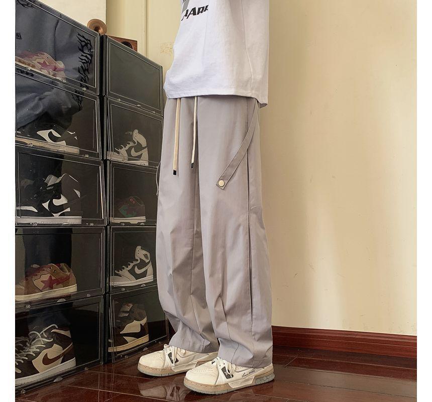 High Waist Plain Harem Sweatpants Product Image