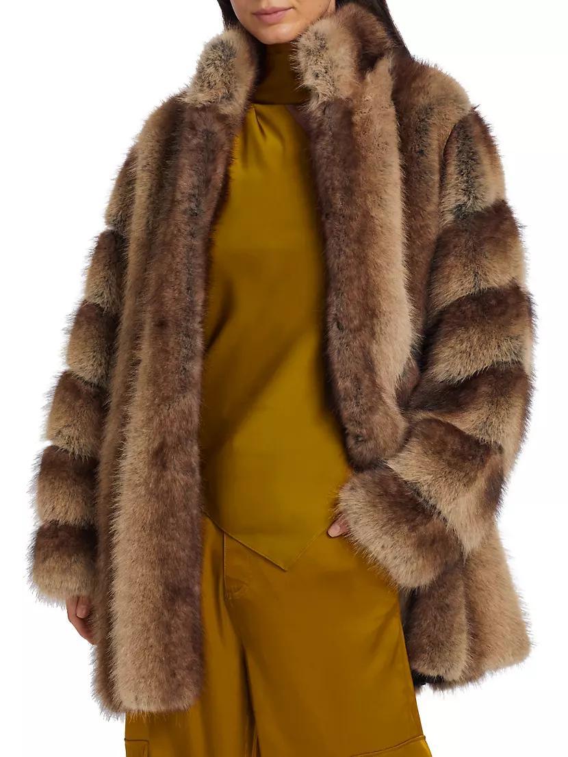 Faux-Fox-Fur Coat Product Image