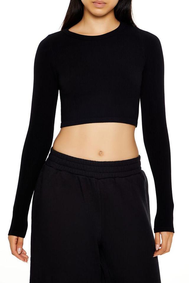 Seamless Long-Sleeve Crop Top | Forever 21 Product Image