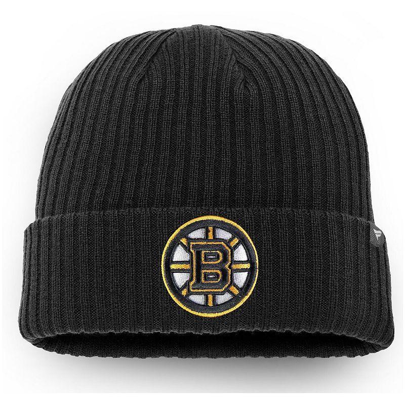 Mens Fanatics Branded Boston Bruins Core Primary Logo Cuffed Knit Hat Product Image