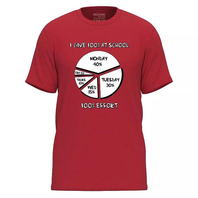 Mens One Liner Graphic Tee Red Grey Product Image