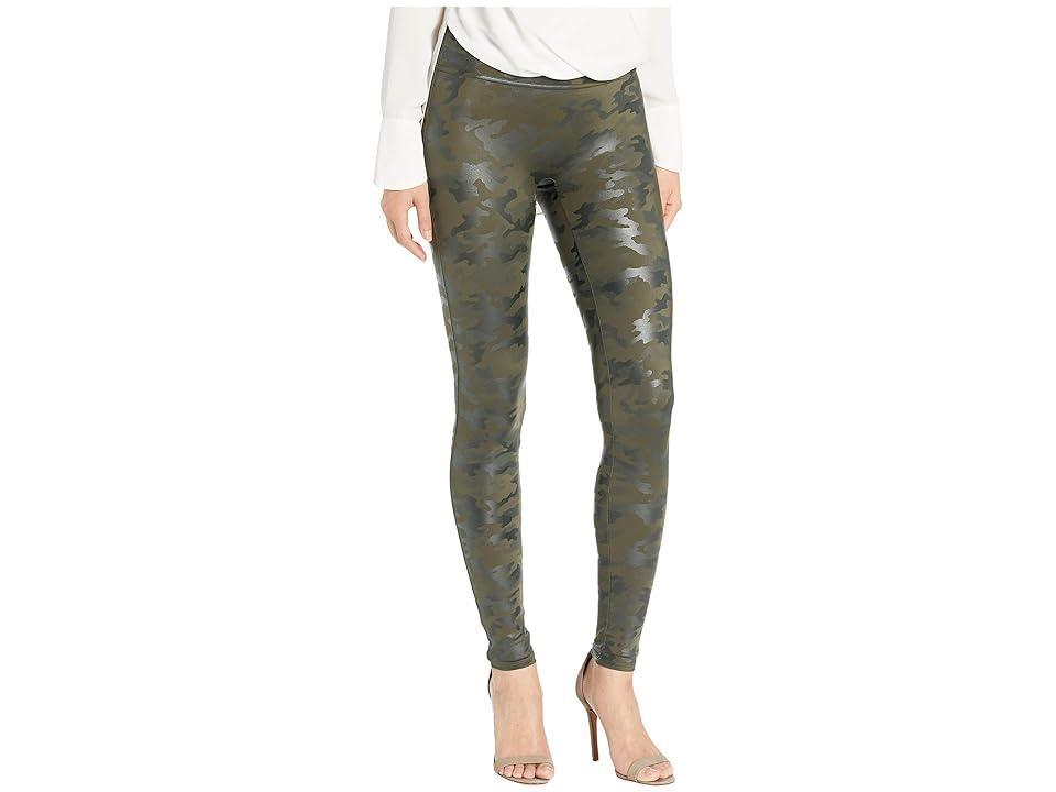 Spanx Women's Faux Leather Camo Legging Matte Black Camo Product Image