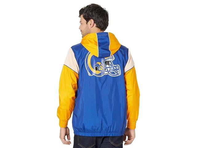 Mitchell & Ness NFL Highlight Reel Windbreaker Rams (Royal) Men's Clothing Product Image