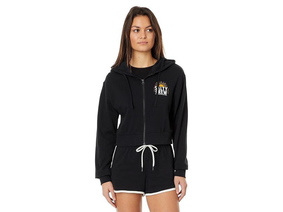 Salty Crew Cruisin Crop Full Zip Hoodie Women's Clothing Product Image