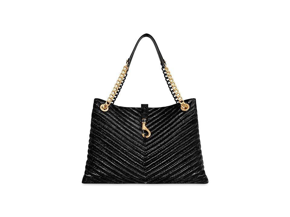 Womens Edie Chevron-Quilted Leather Tote Bag product image