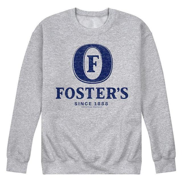 Mens Fosters Logo Fleece Sweatshirt Grey Gray Product Image