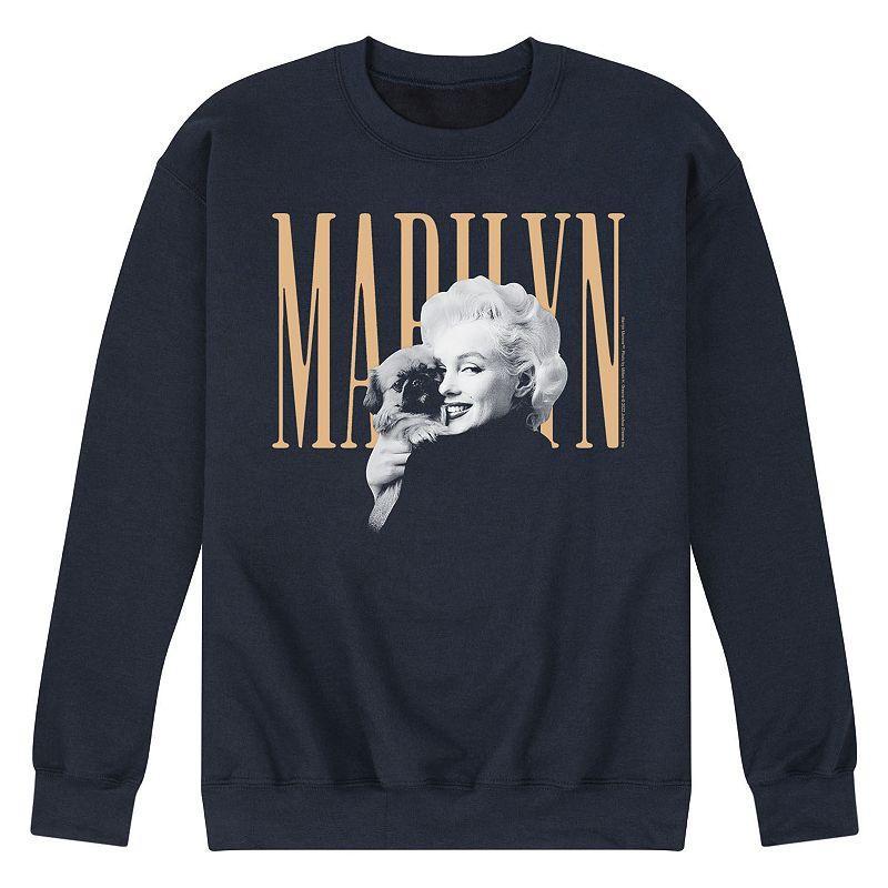 Mens Marilyn Monroe Simple Marilyn Sweatshirt Blue Product Image