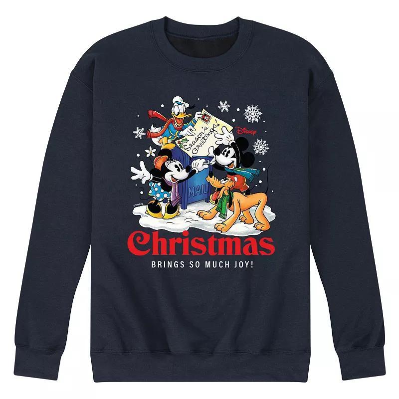 Disneys Mens Christmas Brings So Much Joy Blue Product Image