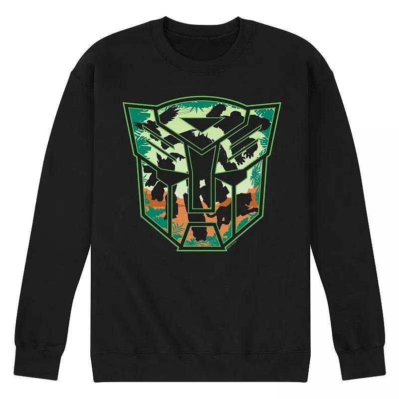 Mens Transformers Autobot Jungle Logo Fleece Sweatshirt Product Image