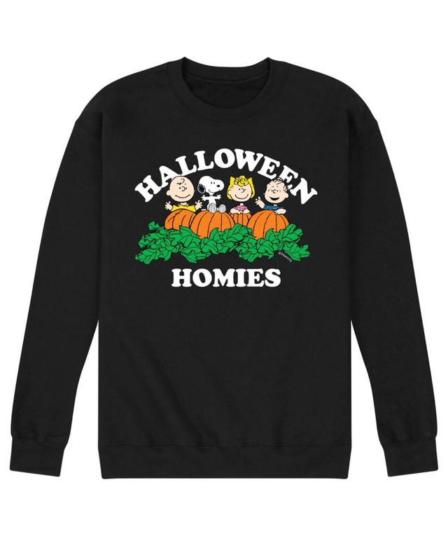 Airwaves Mens Peanuts Halloween Homies Fleece T-shirt Product Image