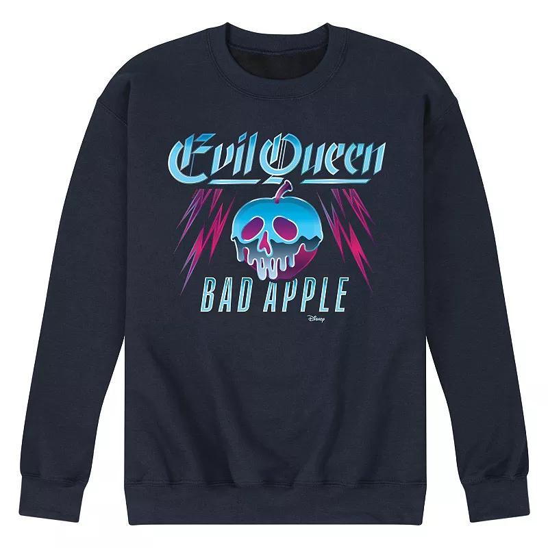 Disney Villains Snow White Evil Queen Mens Bad Apple Fleece Sweatshirt Blue Product Image