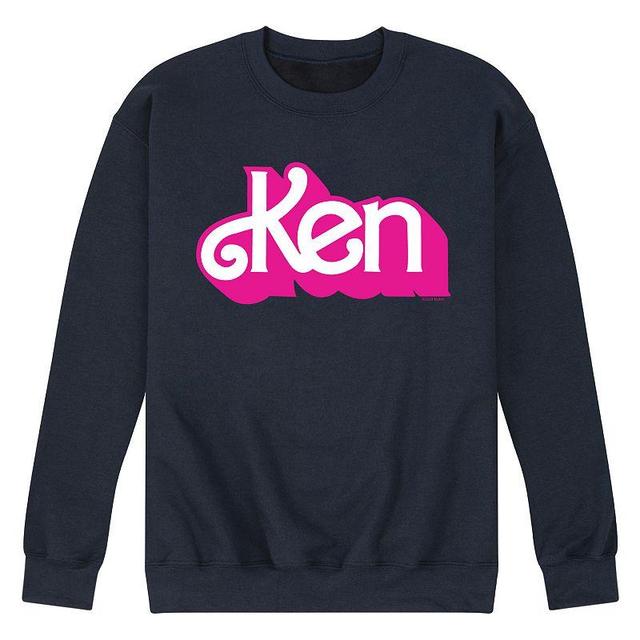 Mens Barbie Ken Logo Fleece Sweatshirt Blue Product Image