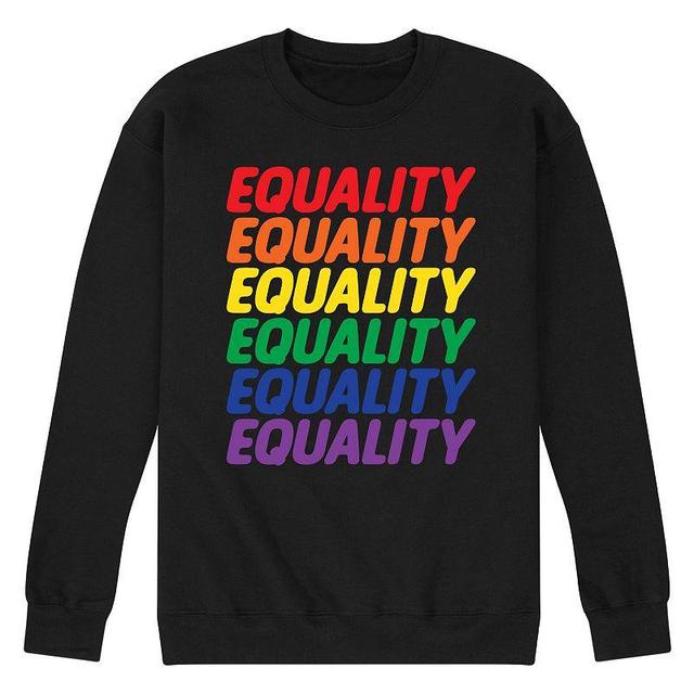 Mens Equality Fleece Sweatshirt Grey Gray Product Image