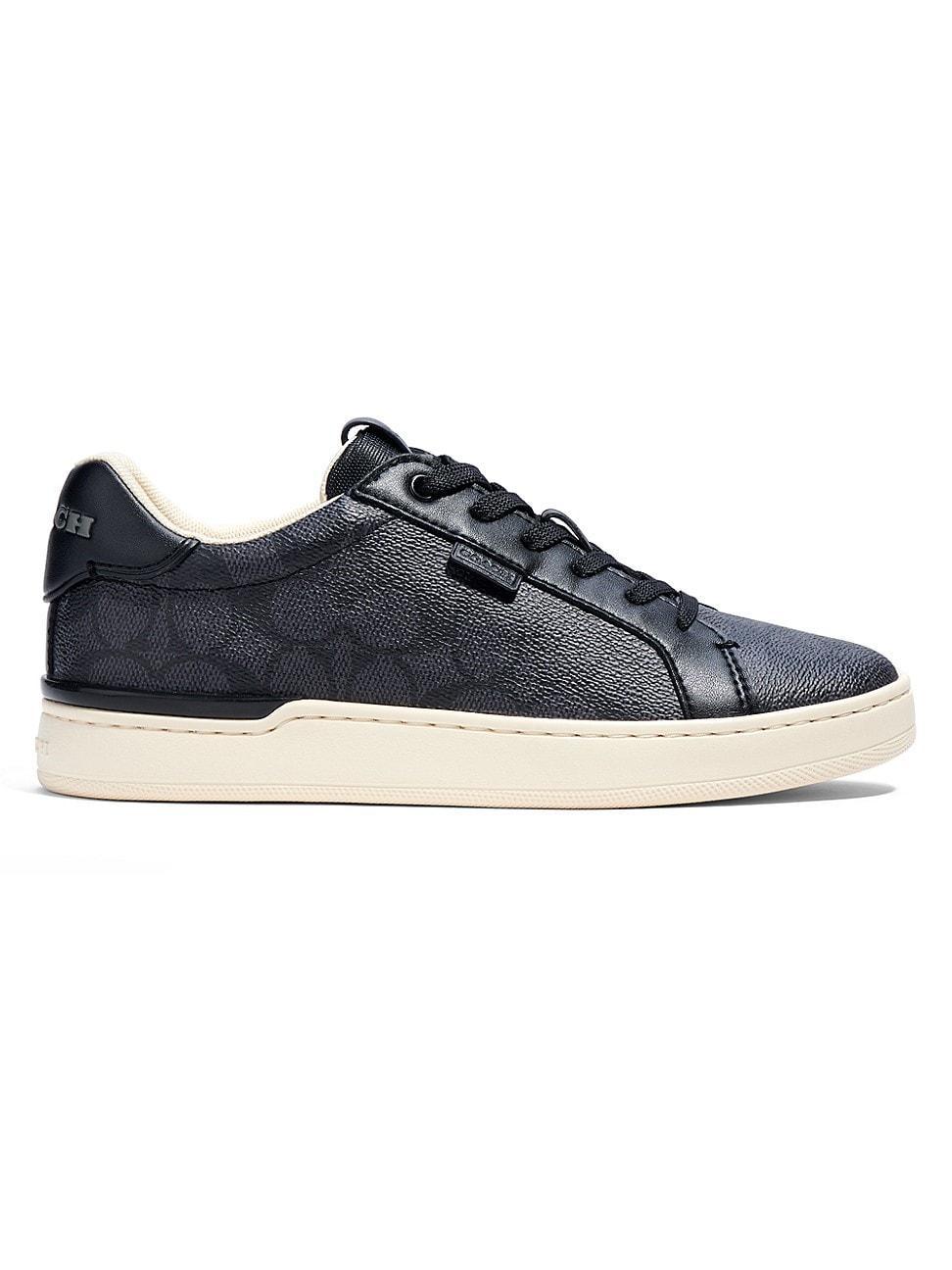 Womens Lowline Monogram Coated Canvas Sneakers Product Image